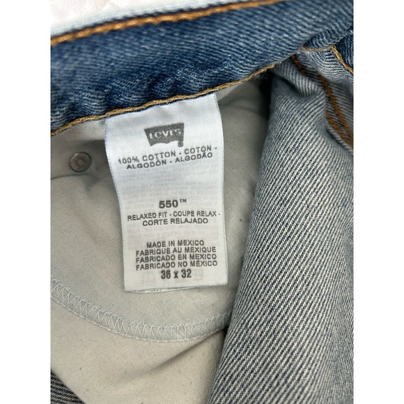 Levis 550 Jeans Men 36x31 Relaxed Fit Baggy Skate Street‎ Comfortable Western - Picture 6 of 8